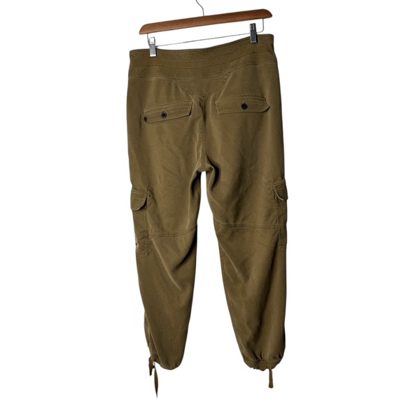 Sundance Iva Cargo Pants in Butternut Tan Cropped Lagenlook Womens Size 8 - Picture 2 of 11
